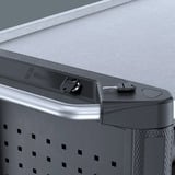 Wera 9702 Tool Rebel Carrello da officina Stainless XXL 2, con equipaggiamento, Carrelli per attrezzi Nero/Argento