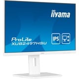 iiyama ProLite XUB2497HSU-W2 Monitor PC 60,5 cm (23.8") 1920 x 1080 Pixel Full HD LED Bianco, Monitor LED bianco (matto), 60,5 cm (23.8"), 1920 x 1080 Pixel, Full HD, LED, 1 ms, Bianco