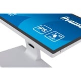 iiyama T2452MSC-W1, Monitor LED bianco/Nero