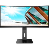 AOC P2 CU34P2A Monitor PC 86,4 cm (34") 3440 x 1440 Pixel Quad HD LED Nero, Monitor LED Nero, 86,4 cm (34"), 3440 x 1440 Pixel, Quad HD, LED, 4 ms, Nero