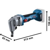 Bosch GNA 18V-16 E Professional, 0601529600, Lattina blu/Nero