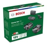 Bosch Set di avvio 18V (PBA 2.0Ah + PBA 4.0Ah + AL 18V-20) Nero