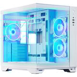 Chieftec GM-30W-TG-OP computer case Cubo Bianco, Chassis Tower bianco, Cubo, PC, Bianco, ATX, micro ATX, Mini-ITX, Gaming, Multi