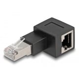 DeLOCK Adattatore RJ-45 maschio > RJ-45 femmina, Cat.6a Nero