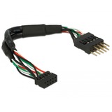 DeLOCK Cavo USB 2.0, connettore femmina a 10 pin > connettore maschio a 10 pin Nero
