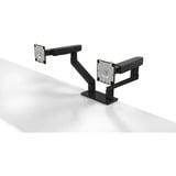 Dell Braccio per doppio monitor - MDA20, Base per monitor Nero, 10 kg, 48,3 cm (19"), 68,6 cm (27"), Regolazione altezza, Nero