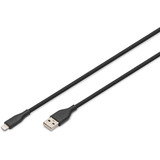 Digitus AK-600108-020-S, Cavo Nero