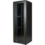 Digitus Armadio di rete Serie Unique - 800 x 800 mm (L x P), IT armadio Nero, Rack indipendenti, 47U, 800 kg, Piedini regolabili, 143 kg, Nero