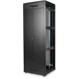 Digitus Armadio di rete Serie Unique - 800 x 800 mm (L x P), IT armadio Nero, Rack indipendenti, 47U, 800 kg, Piedini regolabili, 143 kg, Nero
