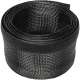 Digitus DA-90507 cavo proiettore Gestione cavo Nero, Tubo cavo Nero, Gestione cavo, Nero, Poliestere, 2 m, 5 mm, 200 g