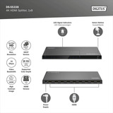 Digitus DS-55338, Splitter HDMI Nero