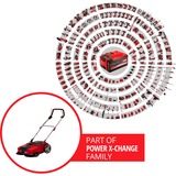 EINHELL 2352040 spazzatrice da prato Spazzatrice a spinta rosso/Nero, Spazzatrice a spinta, Nero, Rosso, 509 mm, 709 mm, 309 mm, 12,8 kg
