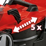 EINHELL GE-CM 18/33 Li-Solo Tagliaerba a spinta Batteria Nero, Rosso rosso/Nero, Tagliaerba a spinta, 200 m², 33 cm, 25 cm, 65 cm, 30 L