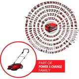 Einhell 2352040 spazzatrice da prato Spazzatrice a spinta rosso/Nero, Spazzatrice a spinta, Nero, Rosso, 509 mm, 709 mm, 309 mm, 12,8 kg