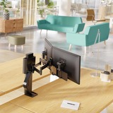 Ergotron TRACE 45-631-224 supporto da tavolo per Tv a schermo piatto 68,6 cm (27") Nero Scrivania Nero, Morsa, 9,8 kg, 68,6 cm (27"), 100 x 100 mm, Regolazione altezza, Nero