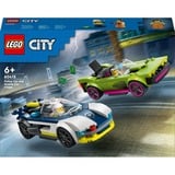 LEGO City 60415 Inseguimento della Macchina da Corsa, 2 Modellini di Auto della Polizia, Giocattolo per Bambini di 6+ Anni, Giochi di costruzione 2 Modellini di Auto della Polizia, Giocattolo per Bambini di 6+ Anni, Set da costruzione, 6 anno/i, Plastica, 213 pz, 373 g