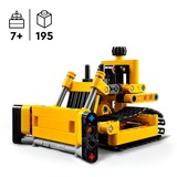 LEGO Technic Bulldozer da cantiere, Giochi di costruzione Set da costruzione, 7 anno/i, Plastica, 195 pz, 151 g