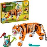LEGO Creator 3-in-1 Tigre maestosa, Giochi di costruzione Set da costruzione, 9 anno/i, Plastica, 755 pz, 865 g