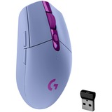 Logitech G305 mouse Mano destra RF senza fili + Bluetooth Ottico 12000 DPI viola, Mano destra, Ottico, RF senza fili + Bluetooth, 12000 DPI, 1 ms, Lillà