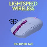 Logitech G305 mouse Mano destra RF senza fili + Bluetooth Ottico 12000 DPI viola, Mano destra, Ottico, RF senza fili + Bluetooth, 12000 DPI, 1 ms, Lillà