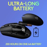 Logitech G305 mouse Mano destra RF senza fili + Bluetooth Ottico 12000 DPI viola, Mano destra, Ottico, RF senza fili + Bluetooth, 12000 DPI, 1 ms, Lillà