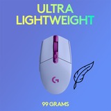 Logitech G305 mouse Mano destra RF senza fili + Bluetooth Ottico 12000 DPI viola, Mano destra, Ottico, RF senza fili + Bluetooth, 12000 DPI, 1 ms, Lillà