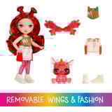 MGA Entertainment Rainbow High Littles Fantasy Fairies - Apple, Bambola 