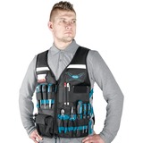 Makita E-05636 gilet portautensili Nero Nero/Blu, Nero, Universale, Taglia unica, 4 mm, 510 mm, 640 mm