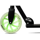 Muuwmi Lights Monopattino in alluminio GLOW 215 mm, Scooter Nero/Verde