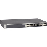 Netgear 24-Port Gigabit Smart Switch GS728TX, Interruttore grigio, L2/L3, 10G Ethernet (100/1000/10000), Full duplex, Montaggio rack