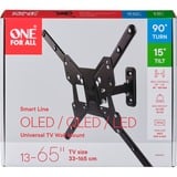 One for all Supporto da parete per TV girevole WM 2441, Montaggio a parete Nero