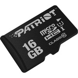 Patriot PSF16GMDC10 memoria flash 16 GB MicroSDHC UHS-I Classe 10 Nero, 16 GB, MicroSDHC, Classe 10, UHS-I, 80 MB/s, Class 1 (U1)