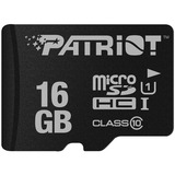 Patriot PSF16GMDC10 memoria flash 16 GB MicroSDHC UHS-I Classe 10 Nero, 16 GB, MicroSDHC, Classe 10, UHS-I, 80 MB/s, Class 1 (U1)
