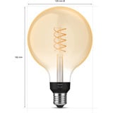 Philips Hue White Filament Lampe E27 Giant Globe G125 550 lm, Lampada a LED 