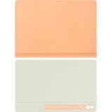 SAMSUNG Galaxy Tab S10 Ultra/ S9 Ultra Smart Book Cover, Custodia per tablet arancio chiaro/Menta, Custodia a libro, Samsung, Galaxy Tab S10 Ultra, Galaxy Tab S9 Ultra, 37,1 cm (14.6"), 548 g