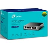 TP-Link TL-SG1005LP switch di rete Non gestito Gigabit Ethernet (10/100/1000) Supporto Power over Ethernet (PoE) Nero, Interruttore Nero, Non gestito, Gigabit Ethernet (10/100/1000), Supporto Power over Ethernet (PoE), Montabile a parete