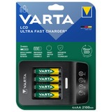 VARTA 57685 101 441 carica batterie AC, Caricabatterie Stilo AA, Mini Stilo AAA, 4 pz, Batterie incluse