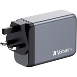 Verbatim GNC-240 Universale Nero, Grigio AC Ricarica rapida Interno, Caricabatterie grigio, Interno, AC, 28 V, Nero, Grigio