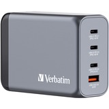 Verbatim GNC-240 Universale Nero, Grigio AC Ricarica rapida Interno, Caricabatterie grigio, Interno, AC, 28 V, Nero, Grigio