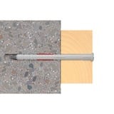 fischer Tassello a gambo lungo DuoXpand 10x180 T grigio chiaro/Rosso