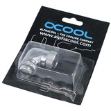 Alphacool 17056 parte e accessorio del sistema di raffreddamento del computer Guarnizione cromo, Guarnizione, Ottone, Cromo, 1/4", 90°, 30 mm