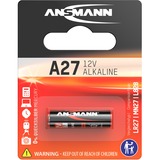 Ansmann A 27 Batteria monouso Alcalino Batteria monouso, Alcalino, 12 V, 1 pz, Arancione, Blister