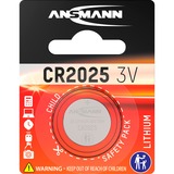 Ansmann CR 2025 Batteria monouso CR2025 Ioni di Litio argento, Batteria monouso, CR2025, Ioni di Litio, 3 V, 1 pz, Nichel