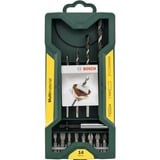 Bosch 2 607 017 161 punta per trapano 14 pz, Trapano & Set di bit verde, Trapano, 8 mm, 25 mm, Verde, 208 g, 14 pz