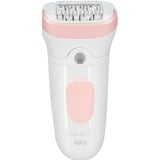 Braun Silk-épil 7 7-000 Rosa, Bianco, Epilatore bianco/Rosa, Rosa, Bianco, Ascella, 0,5 mm, Batteria, Germania