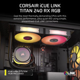 Corsair iCUE LINK TITAN 240 RX RGB Ricondizionato, Raffreddamento ad acqua Nero