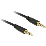 DeLOCK 3.5mm - 3.5mm, 3m cavo audio Nero Nero, 3m, 3.5mm, Maschio, 3.5mm, Maschio, 3 m, Nero