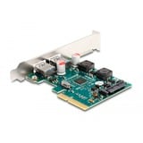 DeLOCK Scheda PCI Express x4 per 2 x porte USB 10 Gbps Tipo-A esterne, Controller USB 