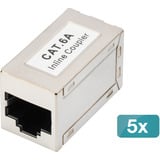 Digitus Accoppiatore modulare CAT 6A, schermato, 5 pezzi, Modulo di Keystone 