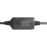 Digitus Cavo di prolunga USB 2.0 attivo, 10 metri Nero